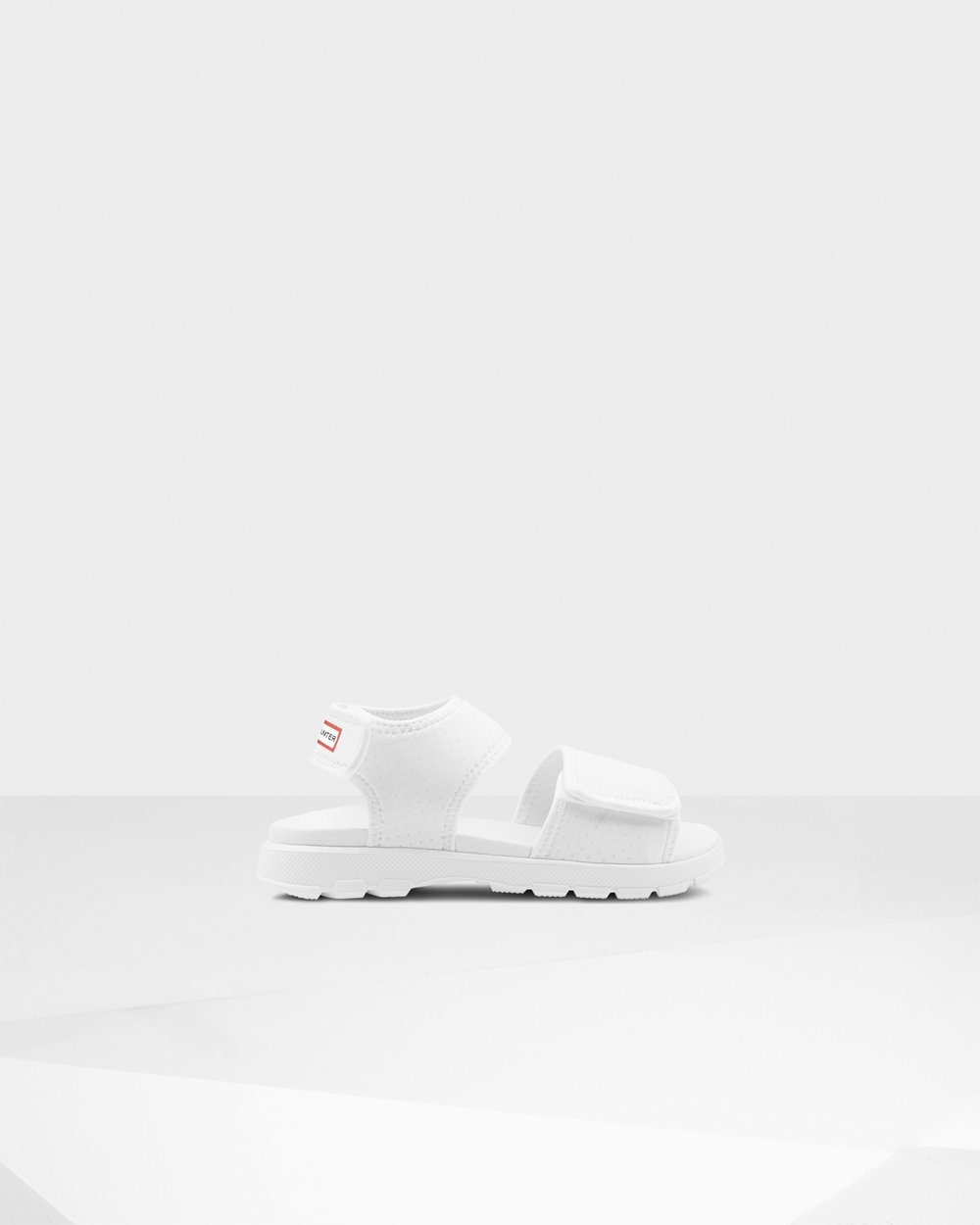 Sandały Damskie - Hunter Original Outdoor Walking - Białe - EAUR-39048